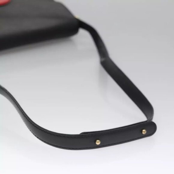 LOUIS VUITTON Epi Free Run Bicolor Shoulder Bag Red Black M52417 LV Auth SW055 - Picture 8 of 15